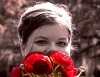 This is a fun one of me holding my sisters bouquet.